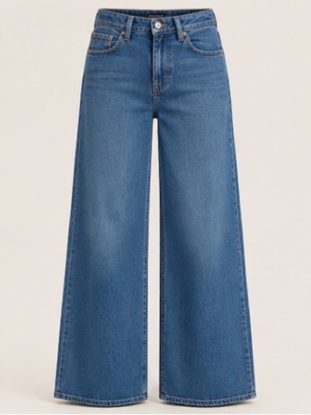 Cider Women Light Blue Relaxed Denim Jeans AND Cider White Top
